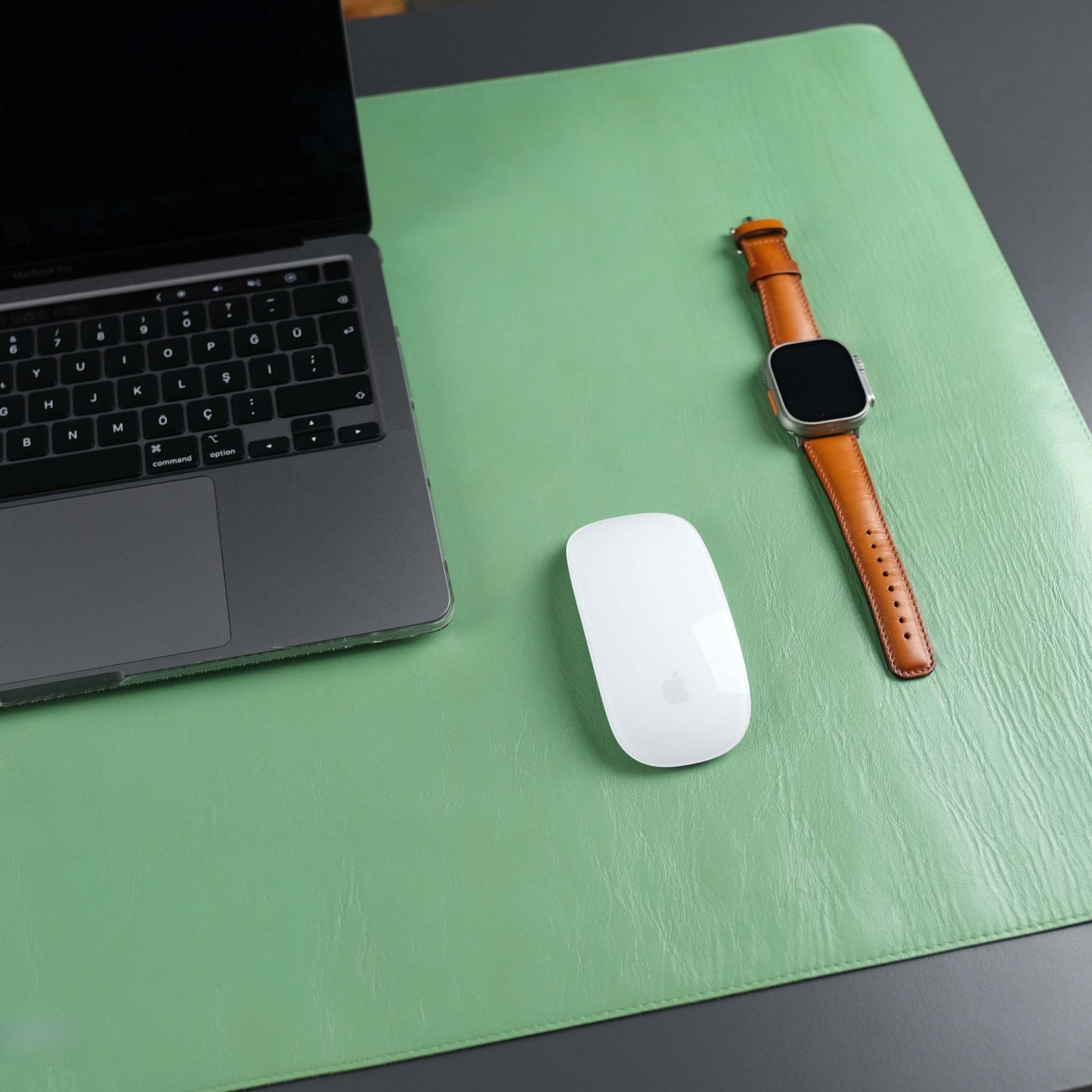 Jersey Green Leather Desk Pad for Office and Home - Concordia Style Boutique