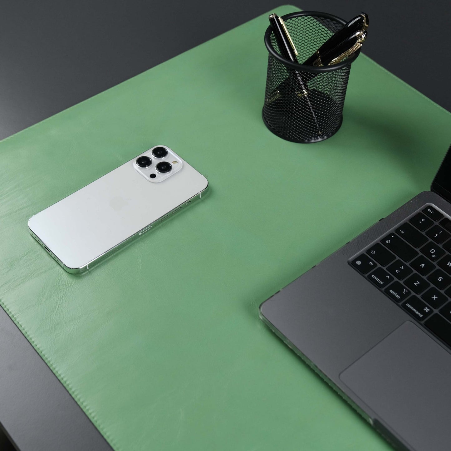 Jersey Green Leather Desk Pad for Office and Home - Concordia Style Boutique