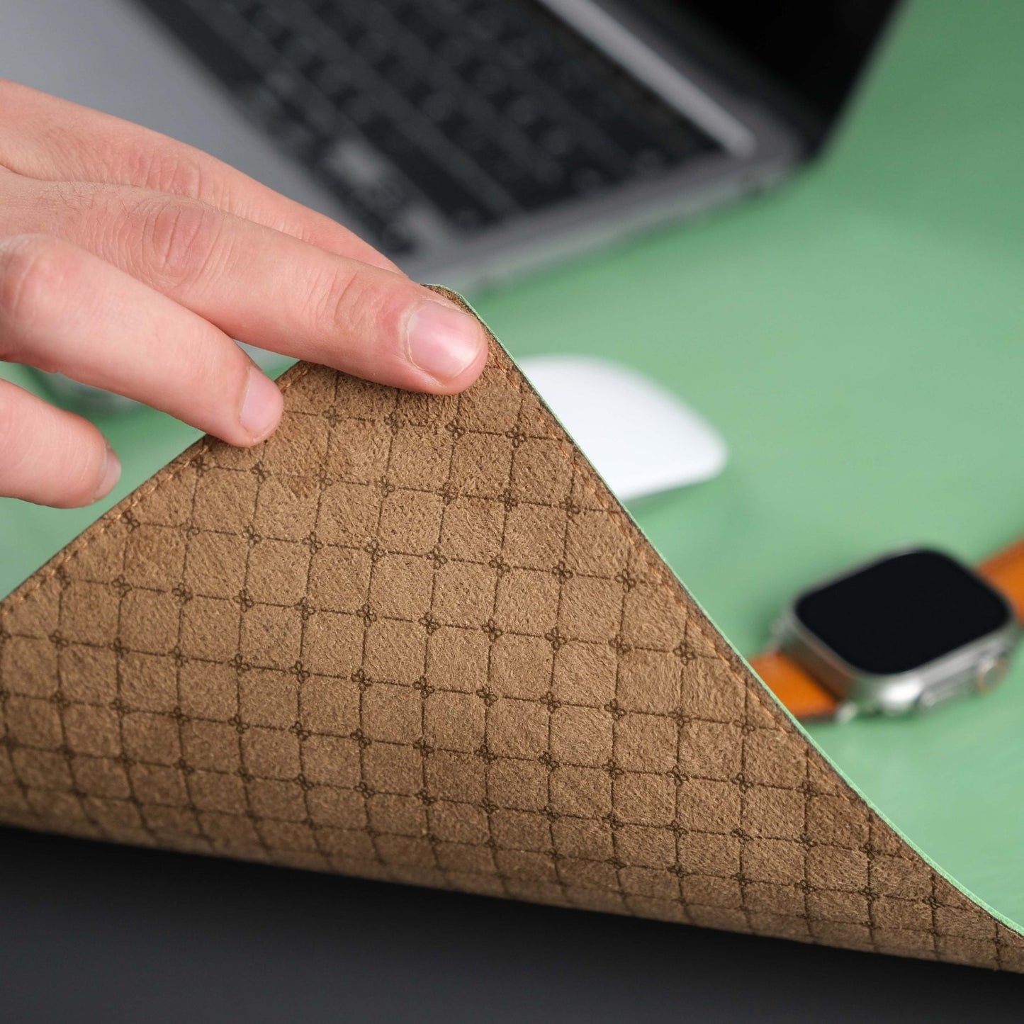 Jersey Green Leather Desk Pad for Office and Home - Concordia Style Boutique