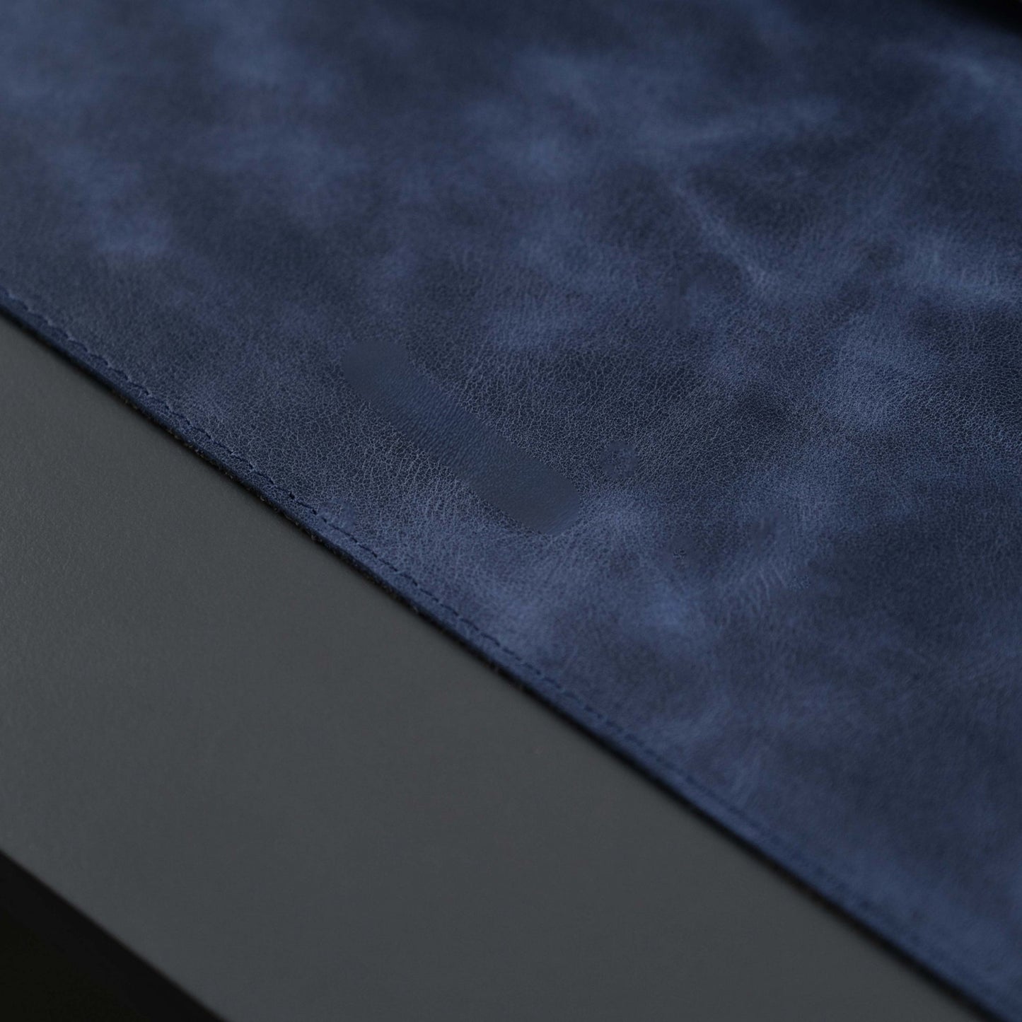 Jersey Navy Blue Leather Desk Pad for Office and Home - Concordia Style Boutique