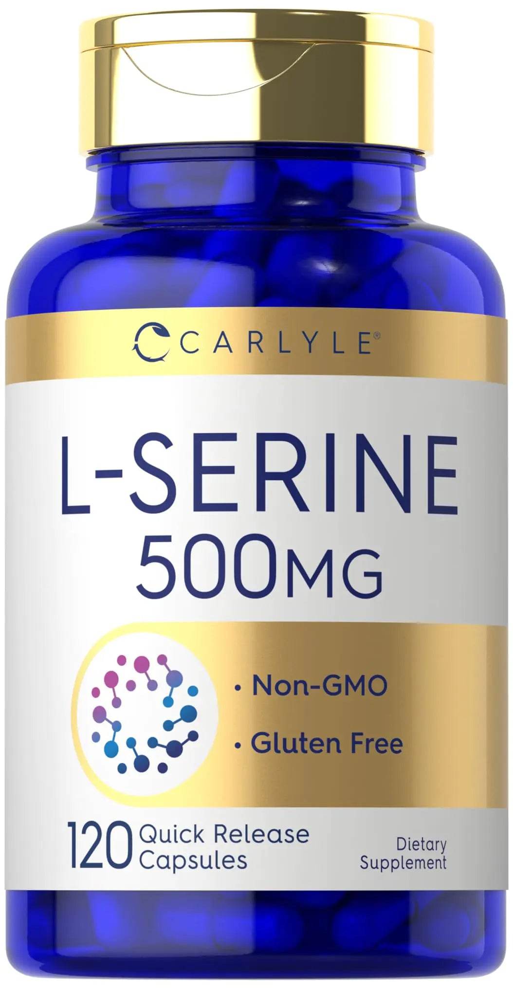 L Serine Capsules - 500 mg | 120 Count | Non-GMO & Gluten Free Supplement - Concordia Style Boutique