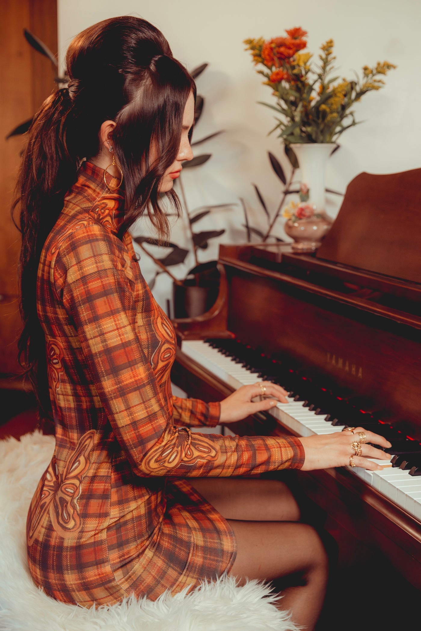 The Joni Monarch Long Sleeve Mini