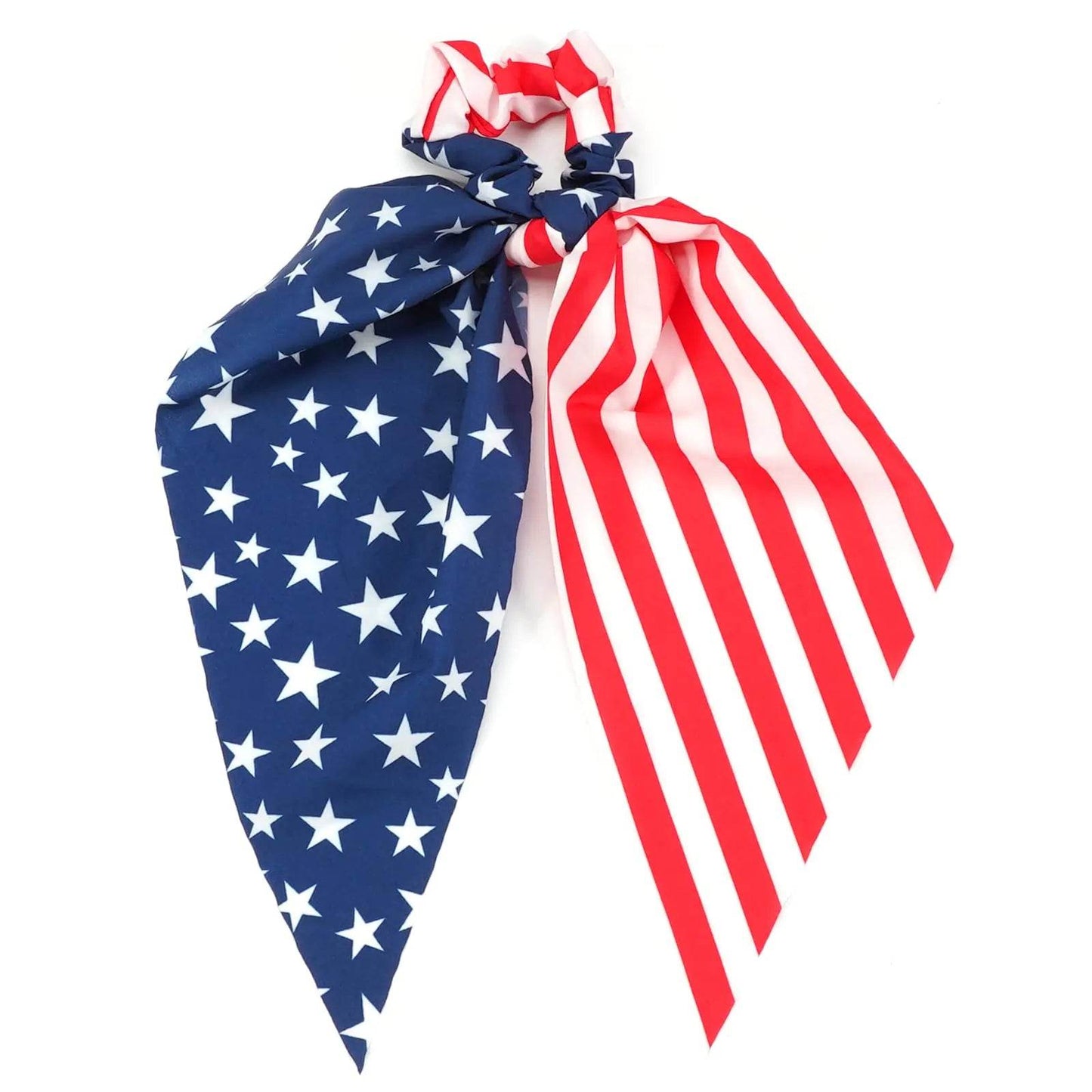 American Flag Hair Tie - Red-White-Blue and Stars Patriotic Hair Tie - Concordia Style Boutique