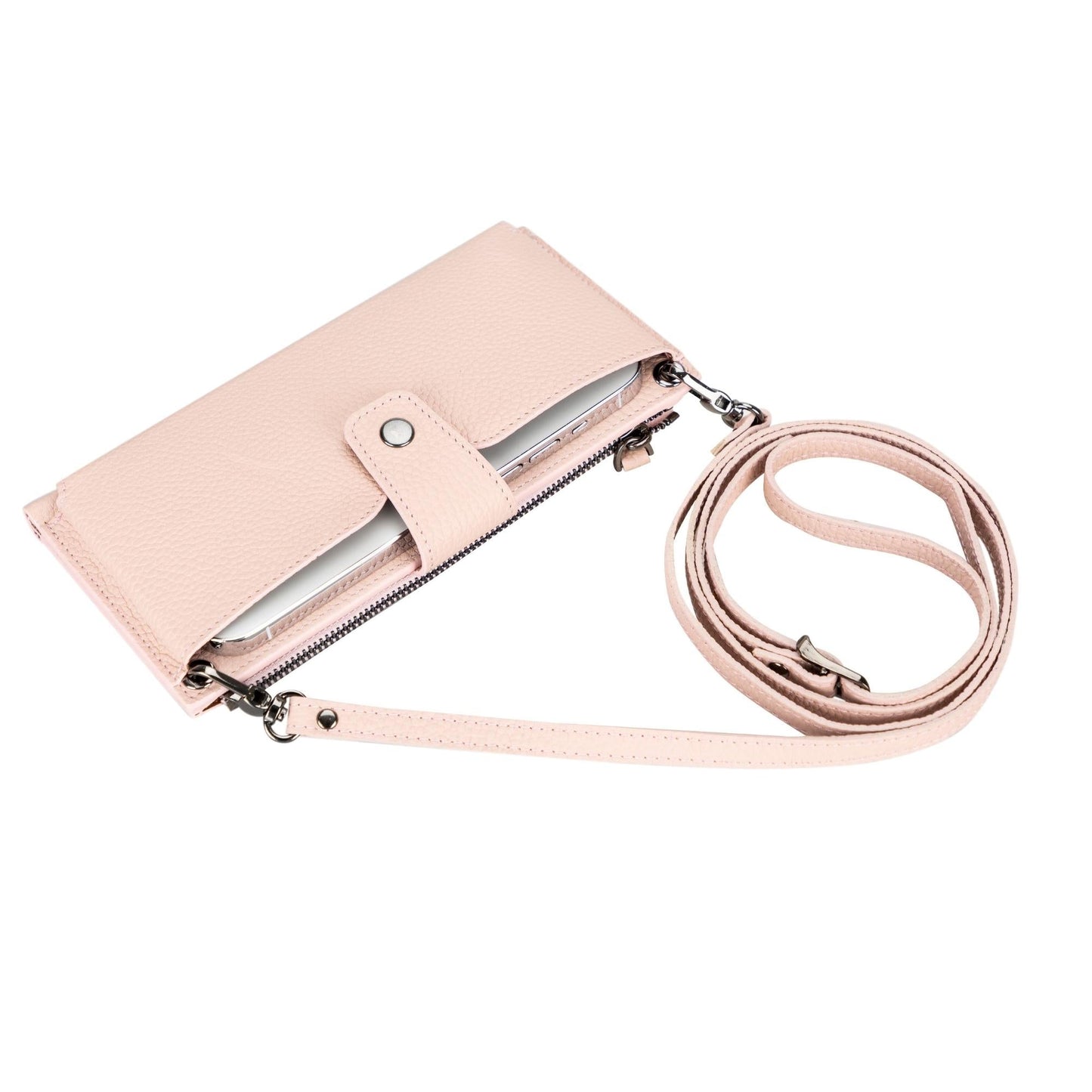 Kaycee Leather Women's Cell Phone Wallet with Strap - Concordia Style Boutique