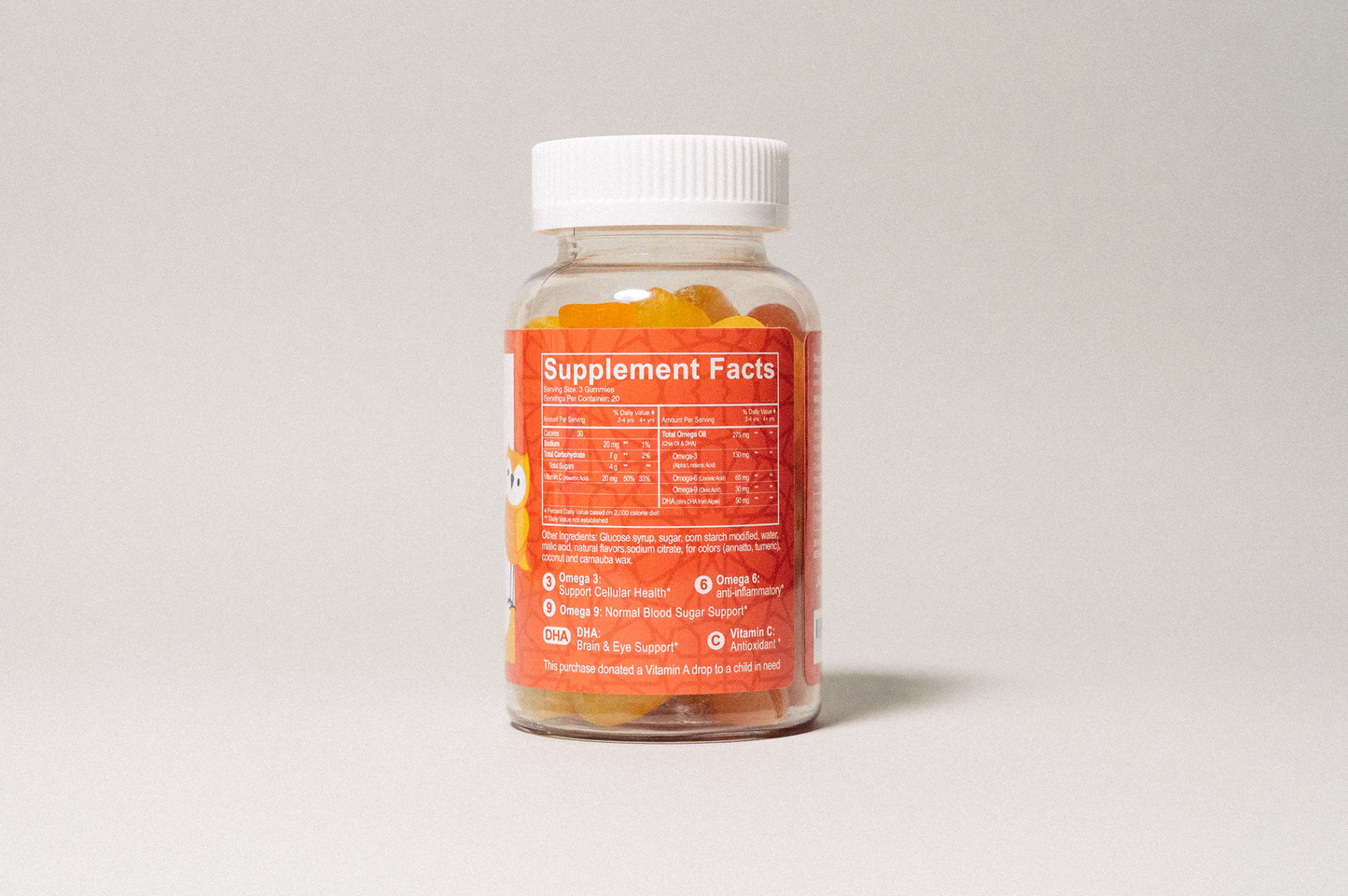 Halal Omega 3, 6 & 9 Gummies with DHA for Kids - 60 Count | Salaam Nutritionals - Concordia Style Boutique