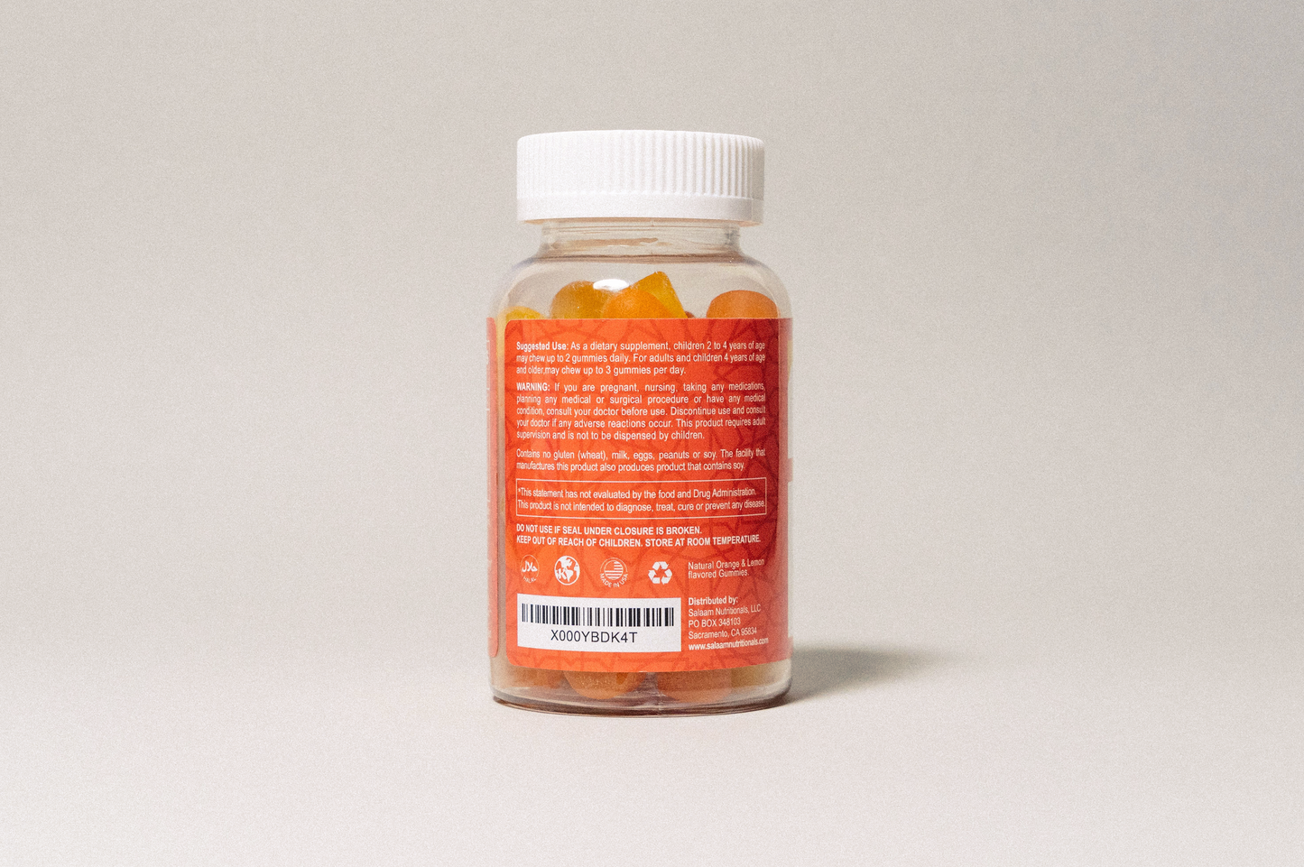 Halal Omega 3, 6 & 9 Gummies with DHA for Kids - 60 Count | Salaam Nutritionals - Concordia Style Boutique