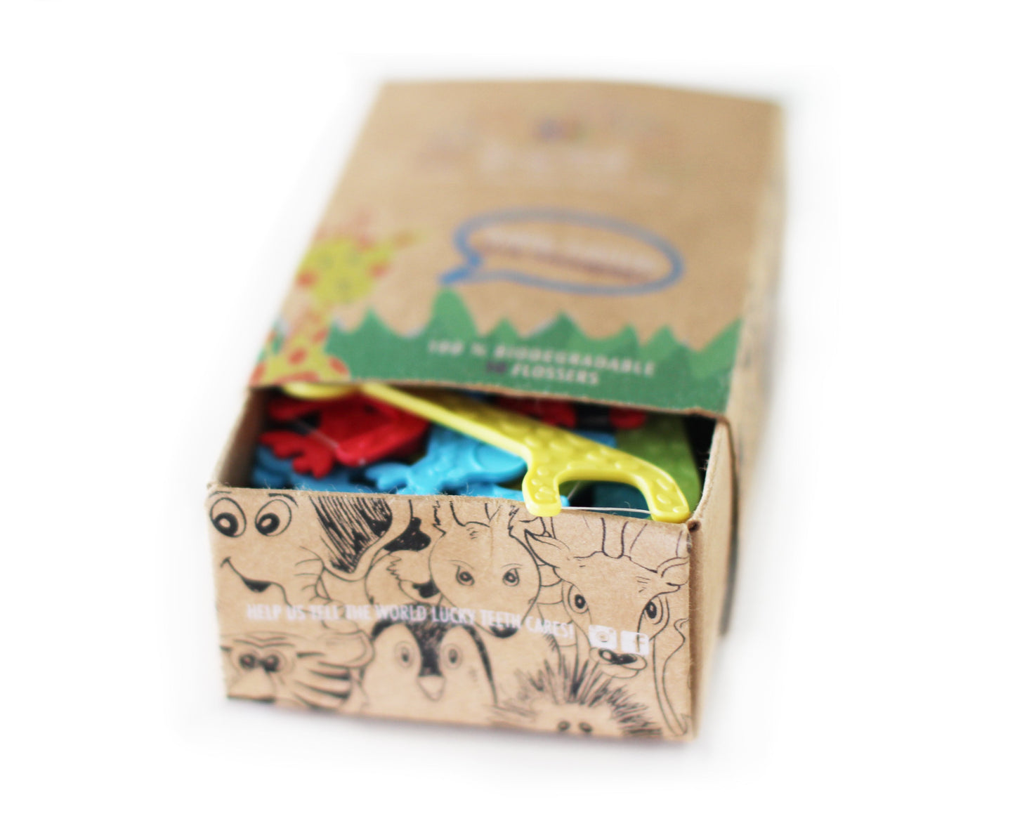 Organic KIDS Dental Floss - 50 units Giraffe Shaped Floss