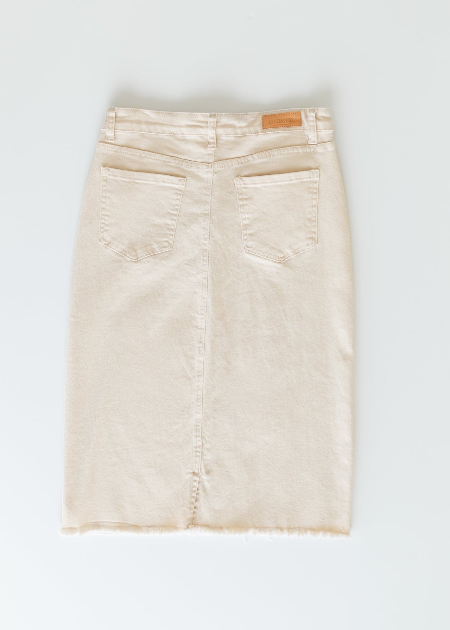 Kobe Raw Hem Denim Midi Skirt - Concordia Style Boutique