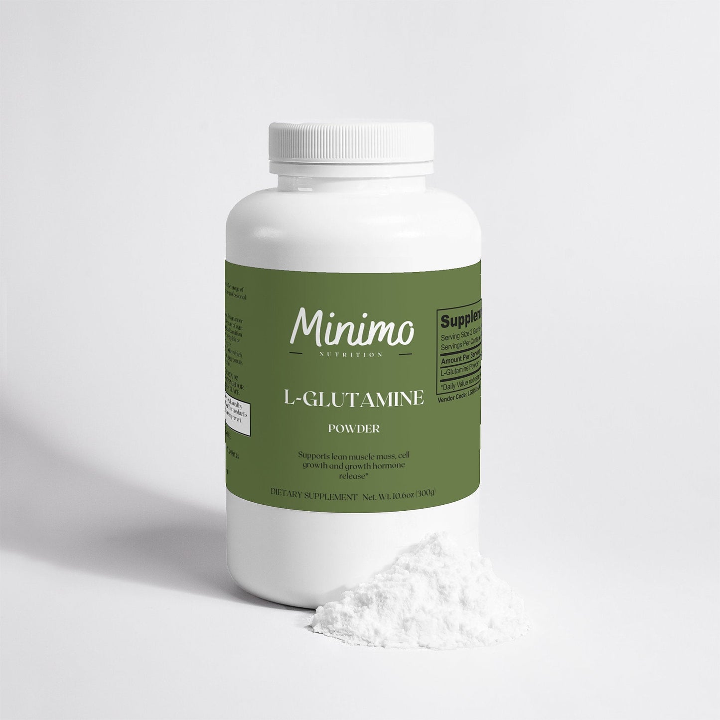 L-Glutamine Powder, 10.6 oz - Concordia Style Boutique