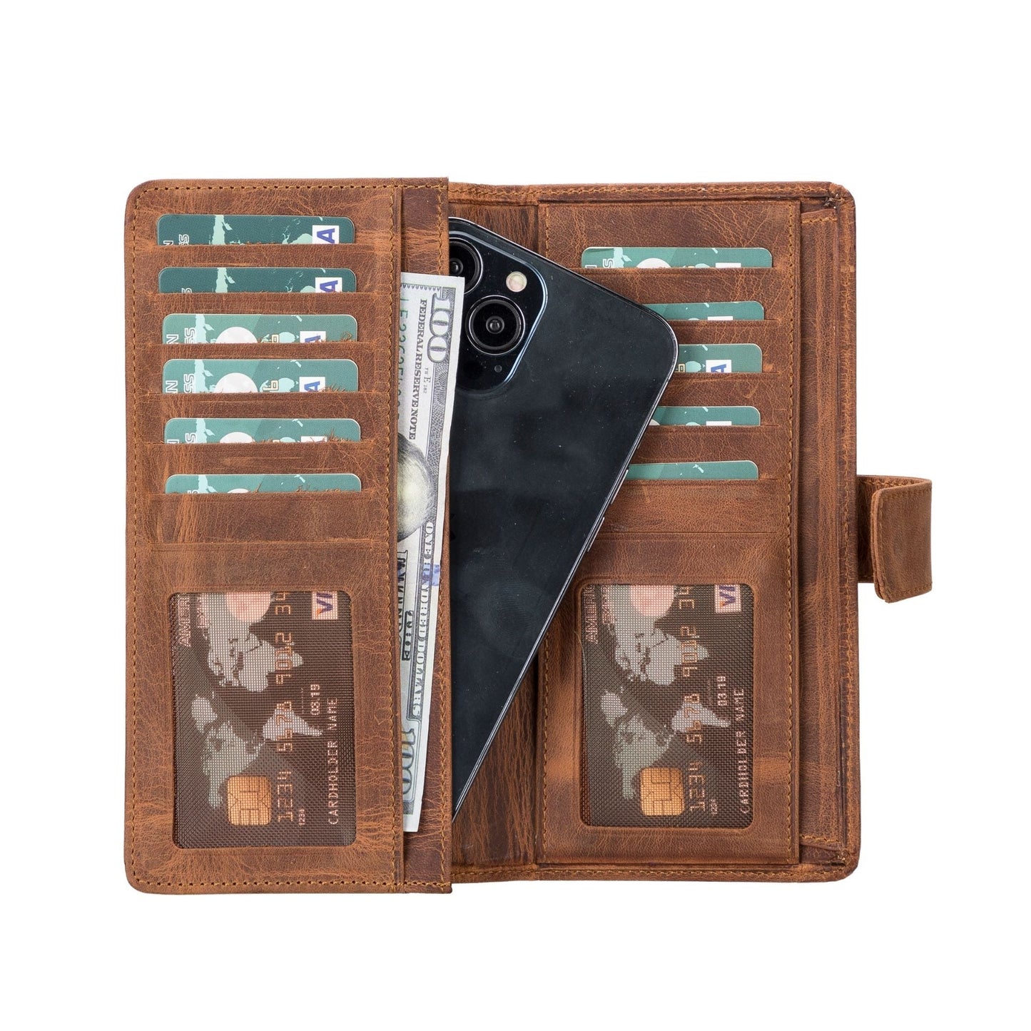 Lander Leather Phone Wallet and Multiple Card Holder for Women - Concordia Style Boutique