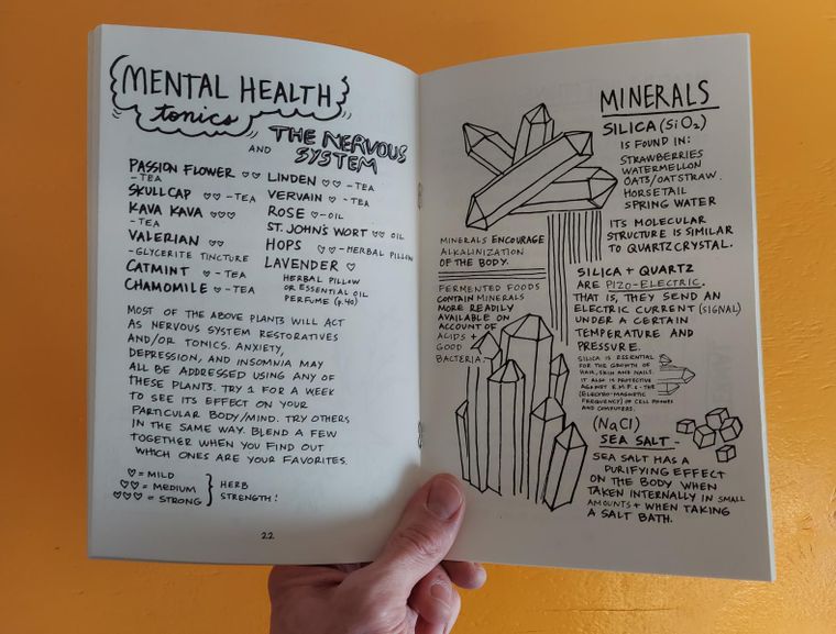 Healing Your Magical Body with Plants and Minerals (Zine) - Independent publisher and distributor, Made in USA - Concordia Style Boutique