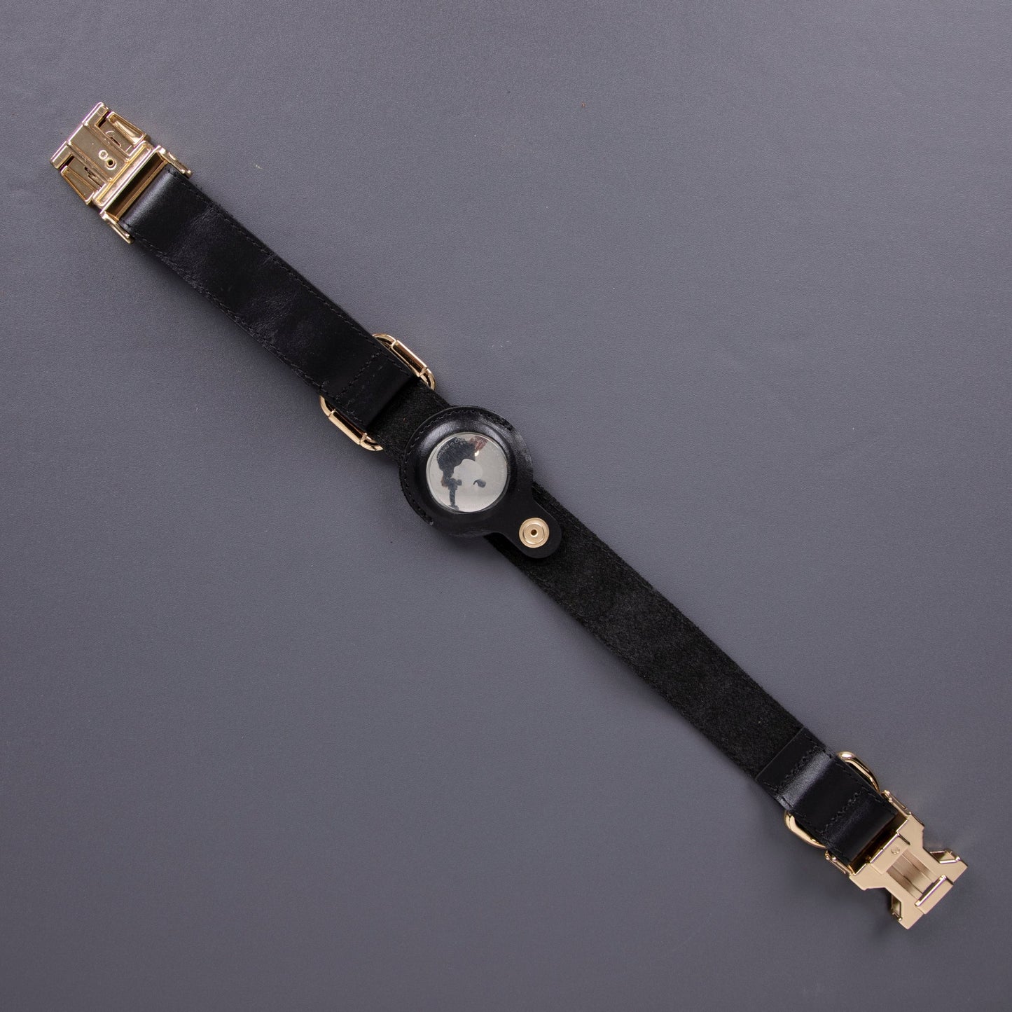 Charlotte Handcrafted Calfskin Leather Dog Collar - Compatible with AirTag - Concordia Style Boutique