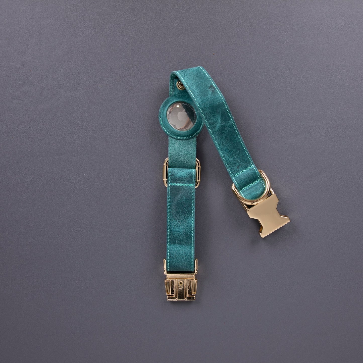 Charlotte Handcrafted Calfskin Leather Dog Collar - Compatible with AirTag - Concordia Style Boutique