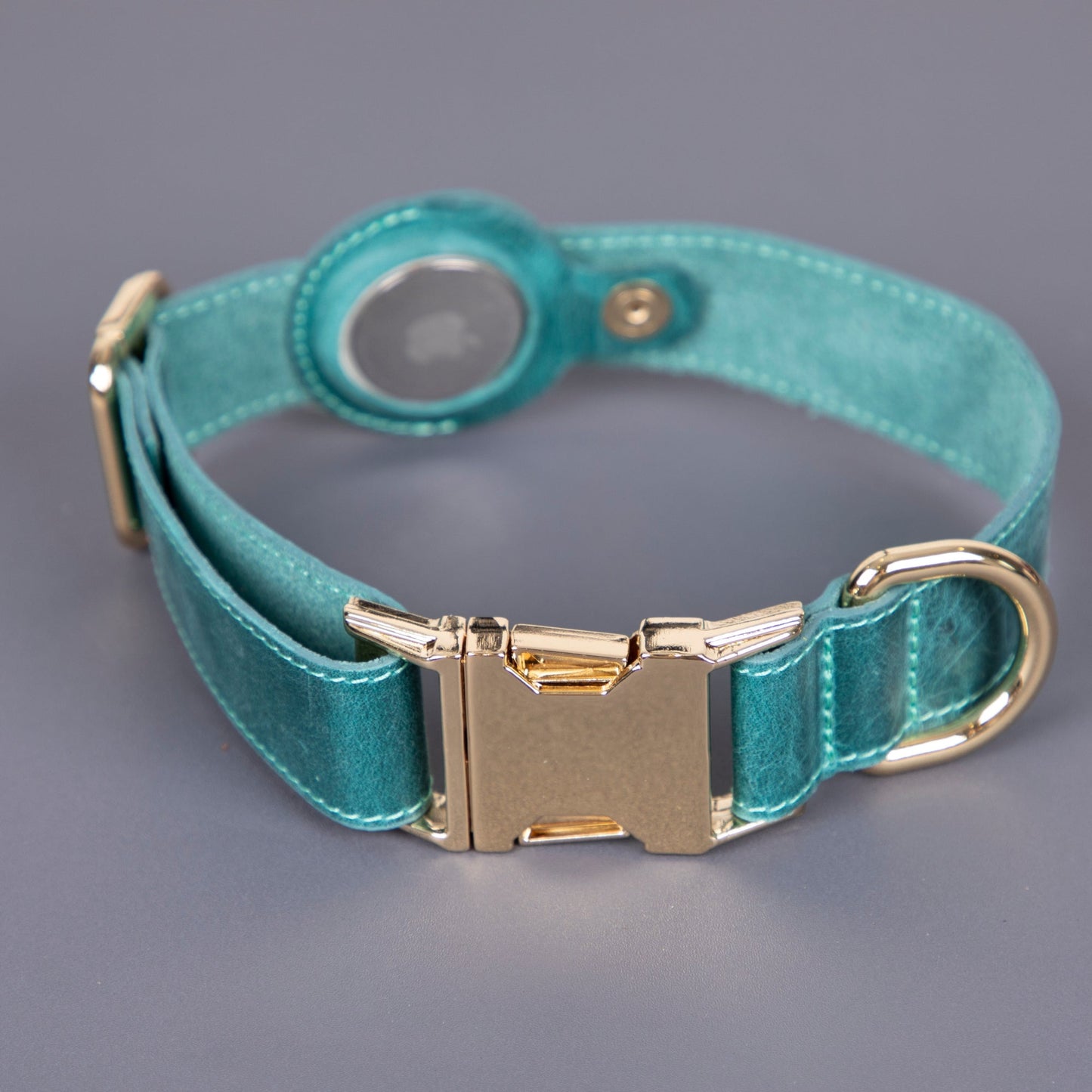 Charlotte Handcrafted Calfskin Leather Dog Collar - Compatible with AirTag - Concordia Style Boutique