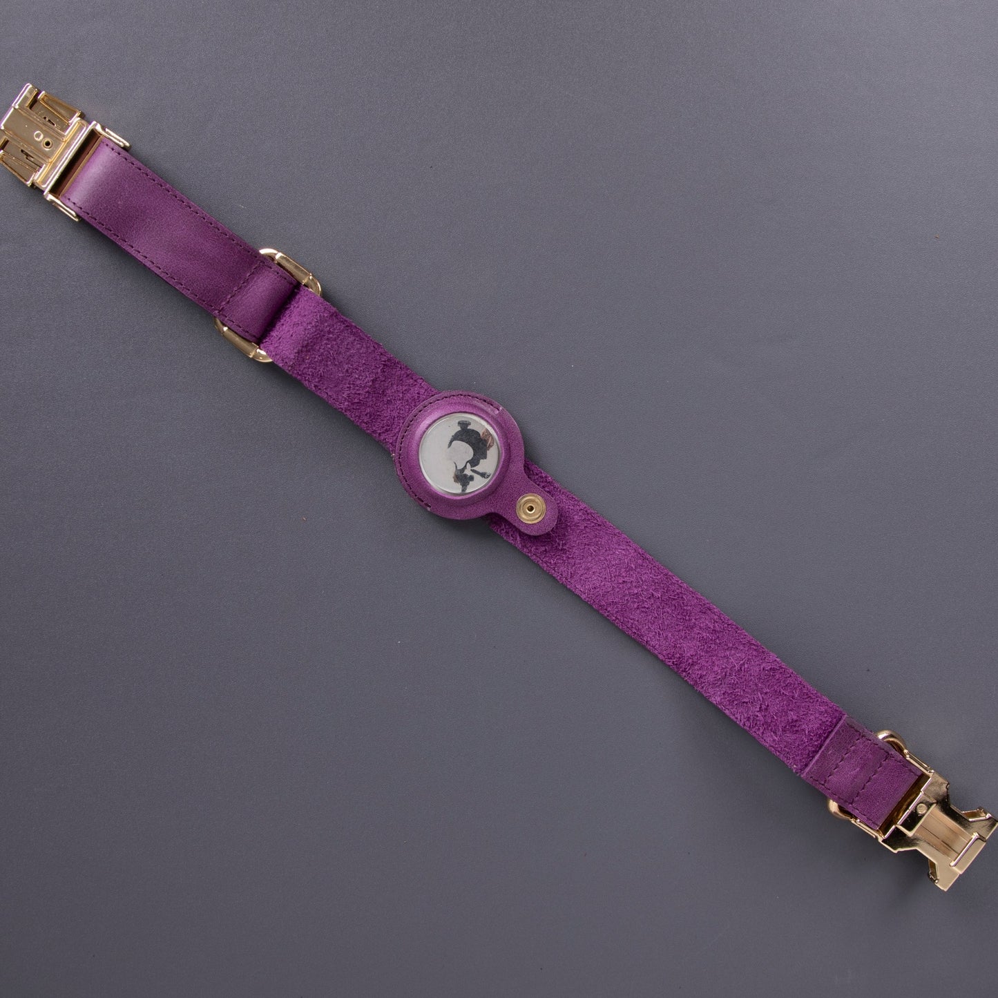 Charlotte Handcrafted Calfskin Leather Dog Collar - Compatible with AirTag - Concordia Style Boutique