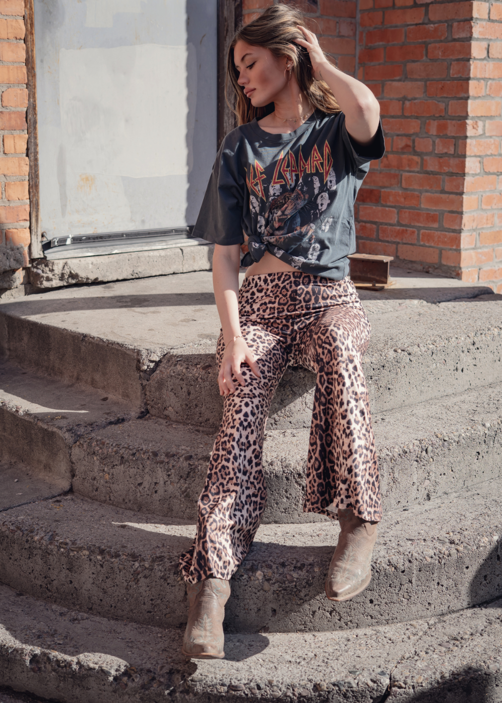 You Are Wild Leopard Print Flare Pants Bell Bottoms - Concordia Style Boutique