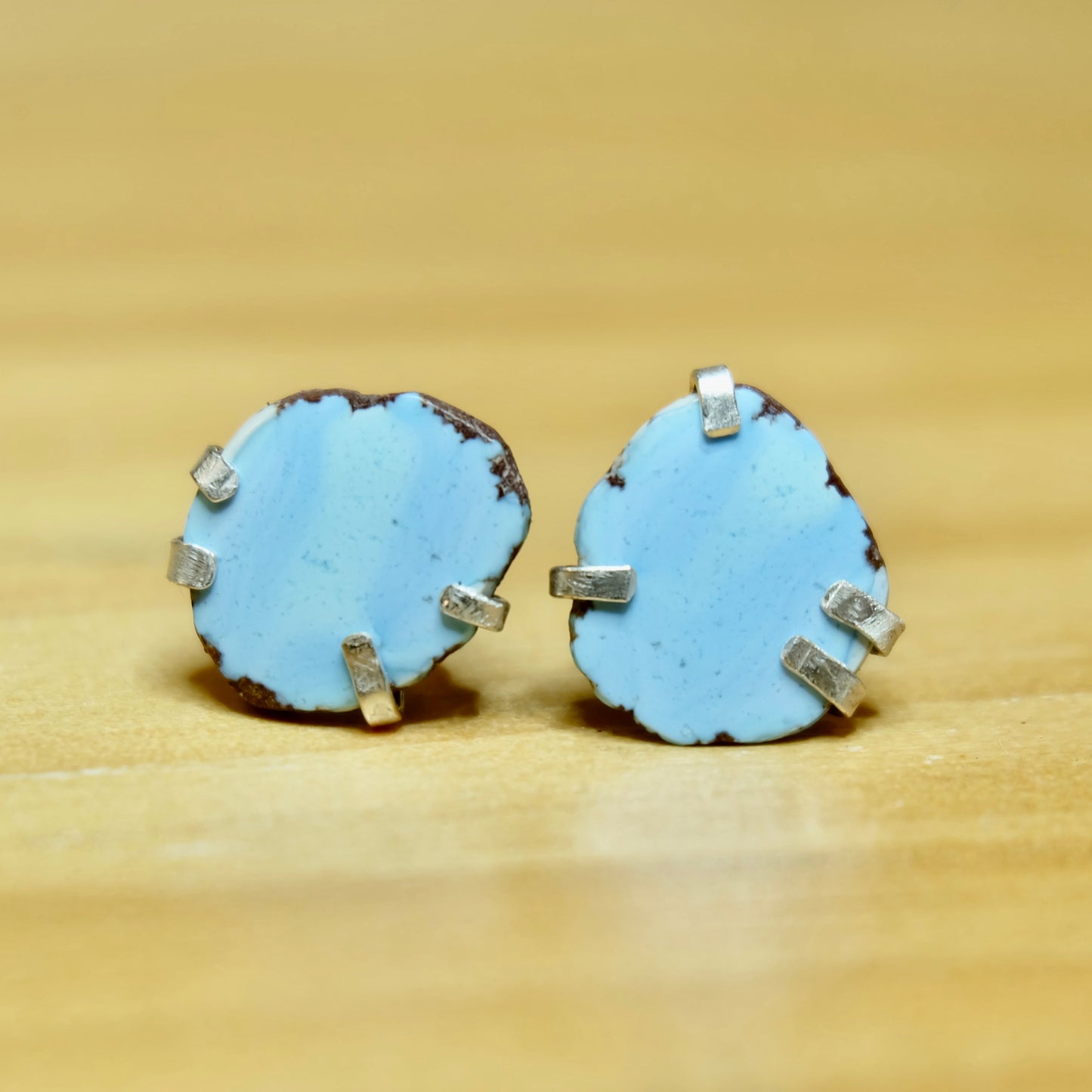 Golden Hills Turquoise Stud Earrings
