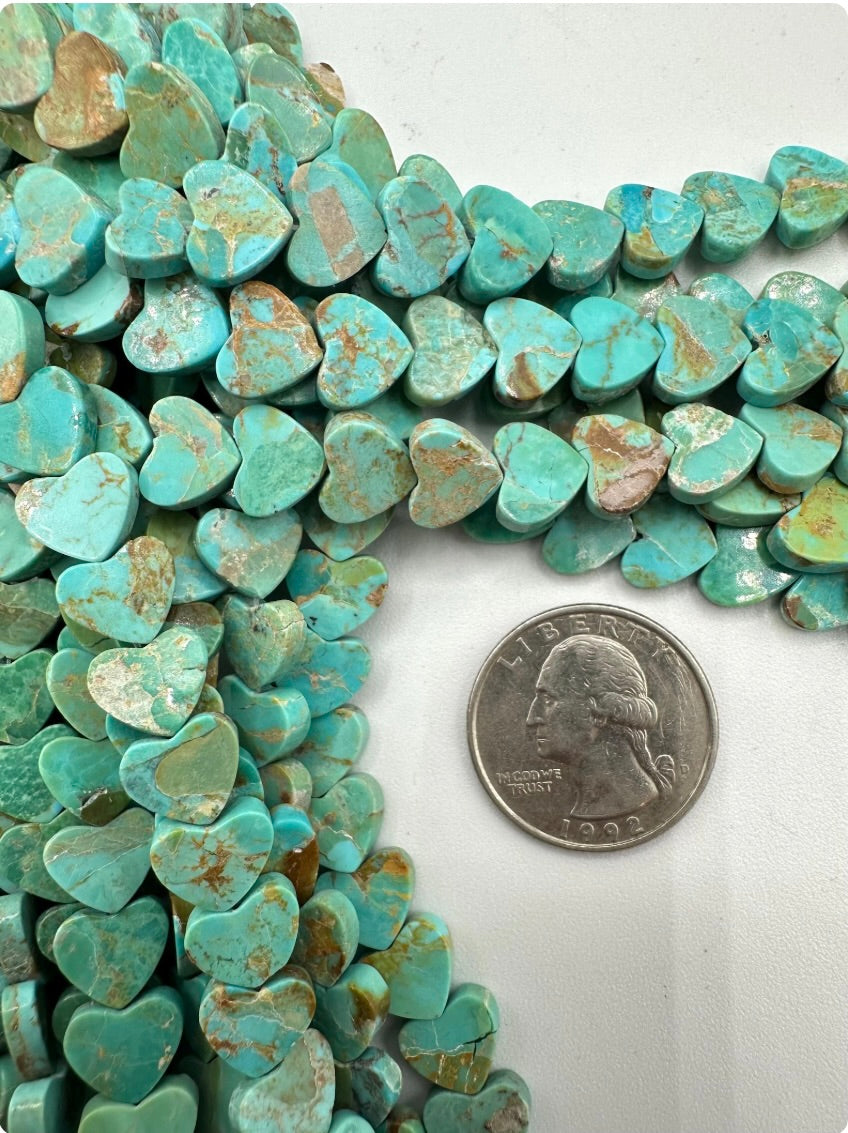 Turquoise Heart Earrings