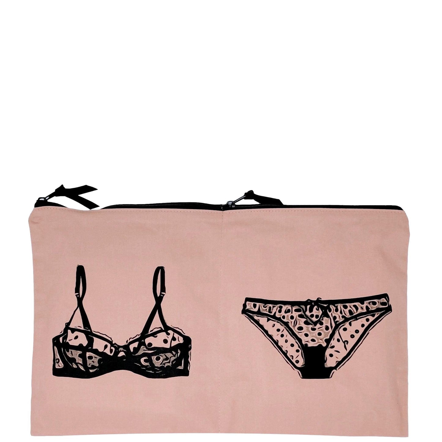Double Lingerie Packing Pouch, Pink/Blush - Concordia Style Boutique