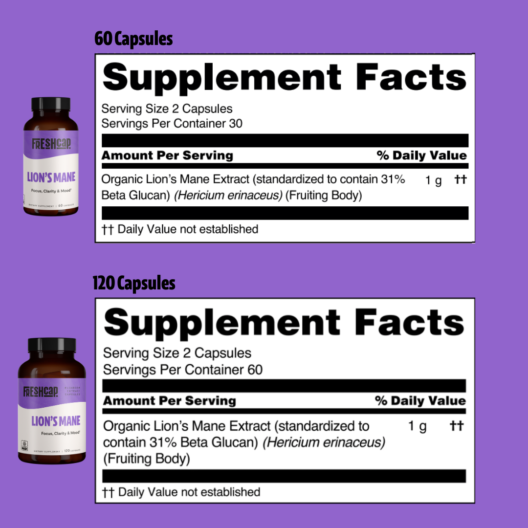 Lion's Mane Mushroom Extract Capsules - Concordia Style Boutique