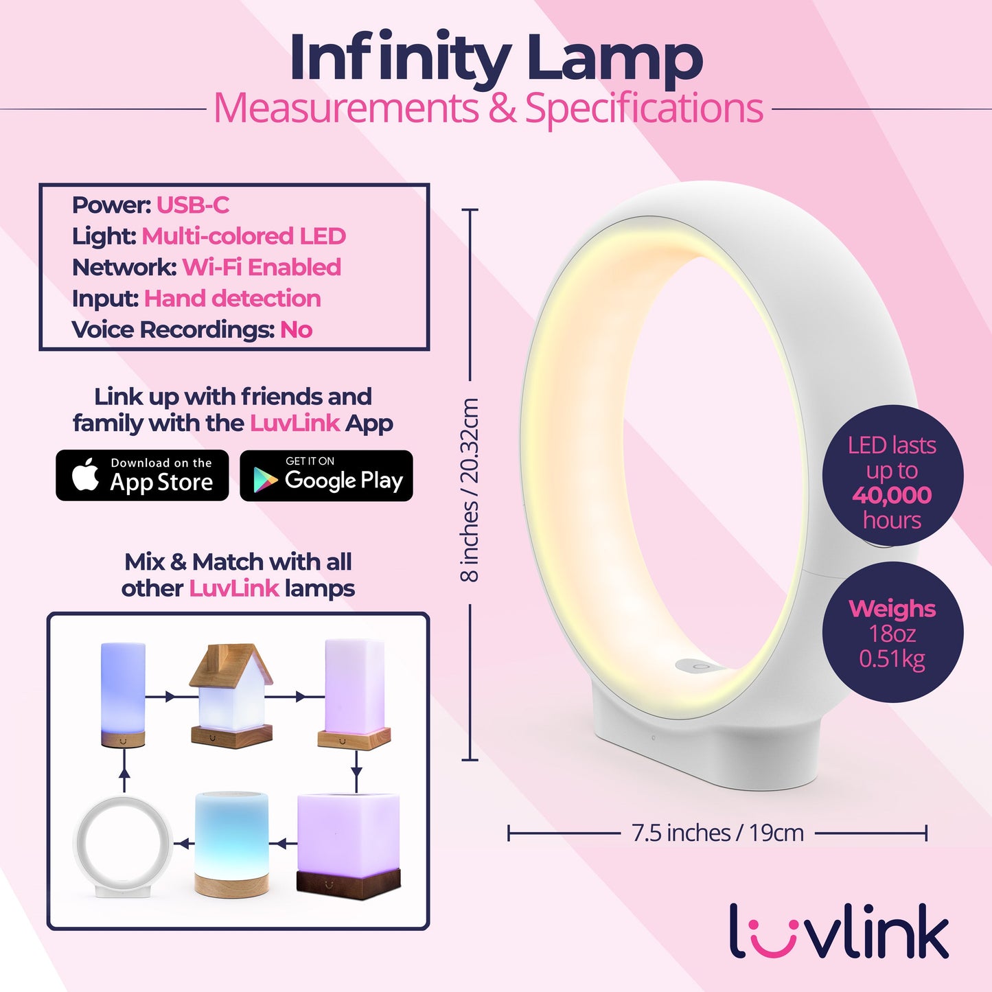 Infinity Lamp - Concordia Style Boutique