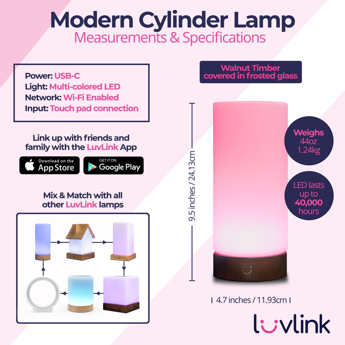Modern Cylinder Lamp - Concordia Style Boutique