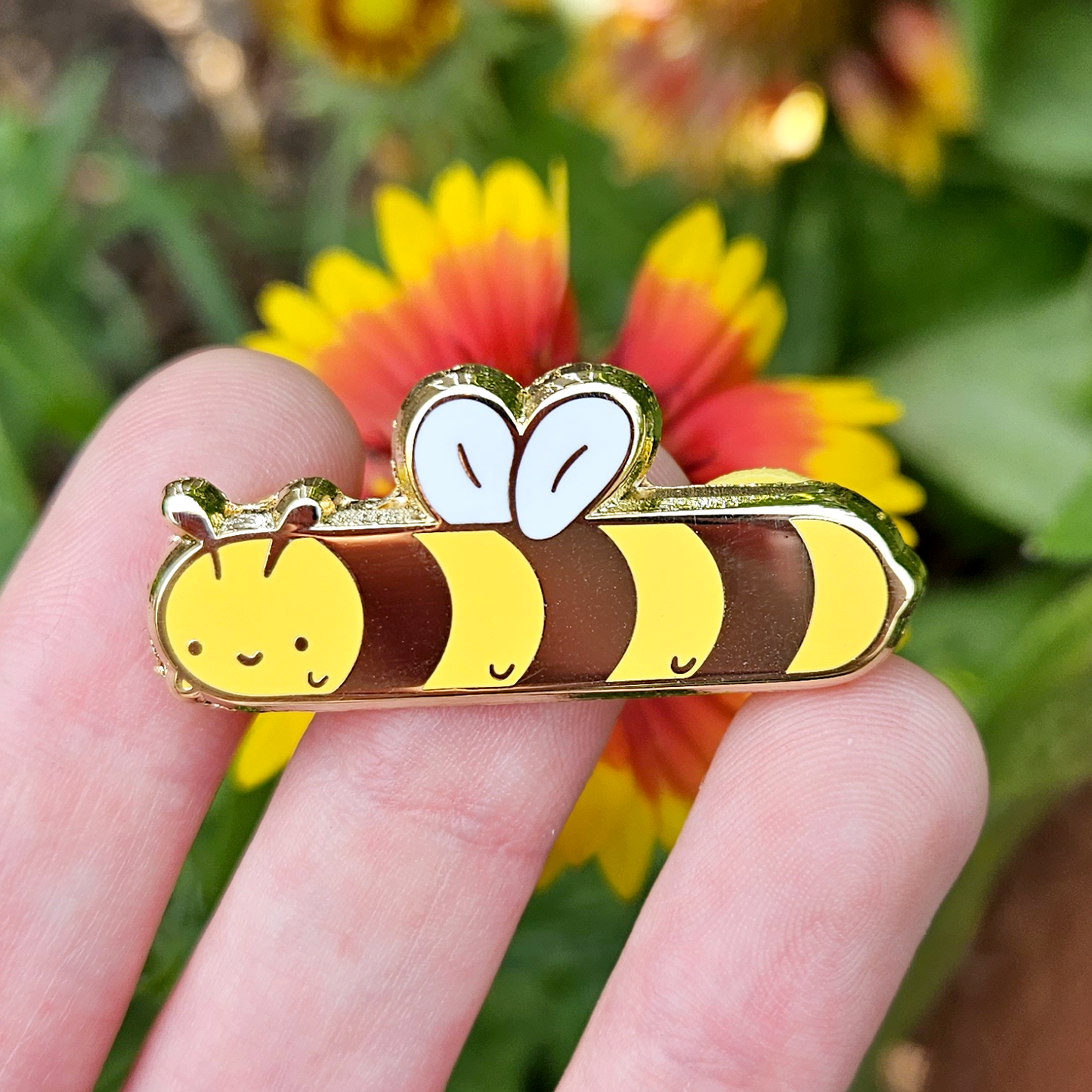 Long Bee - Hard Enamel Pin - Concordia Style Boutique