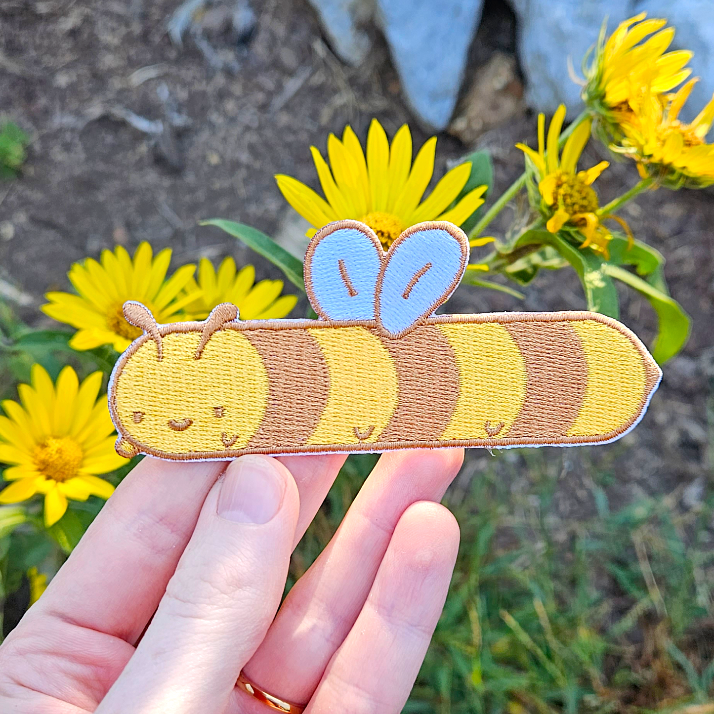 Long bee Iron on Patch - Concordia Style Boutique