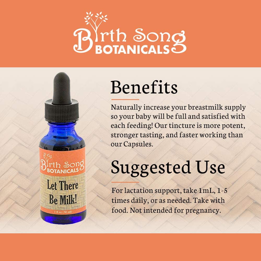 Let There Be Milk 2 oz. Herbal Lactation Tincture To Support Breast Milk Supply* For Breastfeeding and Pumping Moms - Concordia Style Boutique