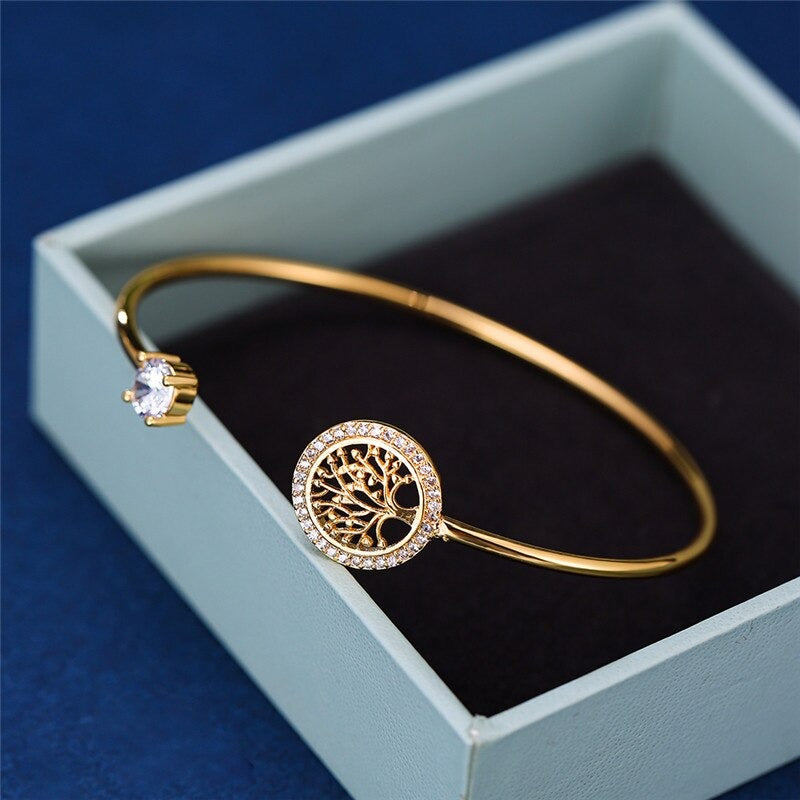"TREE OF LIFE" GEM BRACELET (ADJUSTABLE) - Premium Jewelry from Ashlen - Just $9.99! Shop now at Concordia Style Boutique