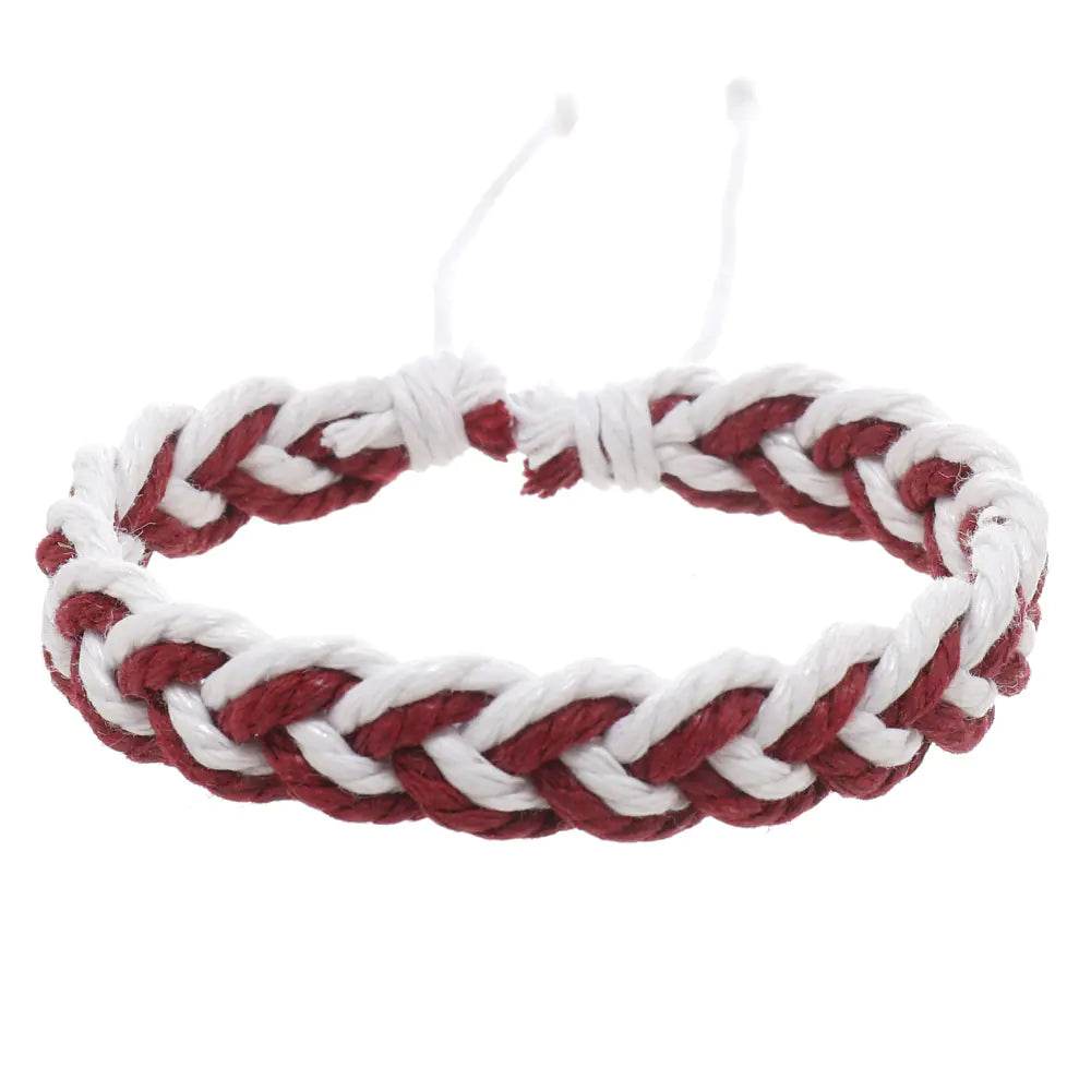 Handwoven Cotton String Bracelet in Artistic Style - Concordia Style Boutique