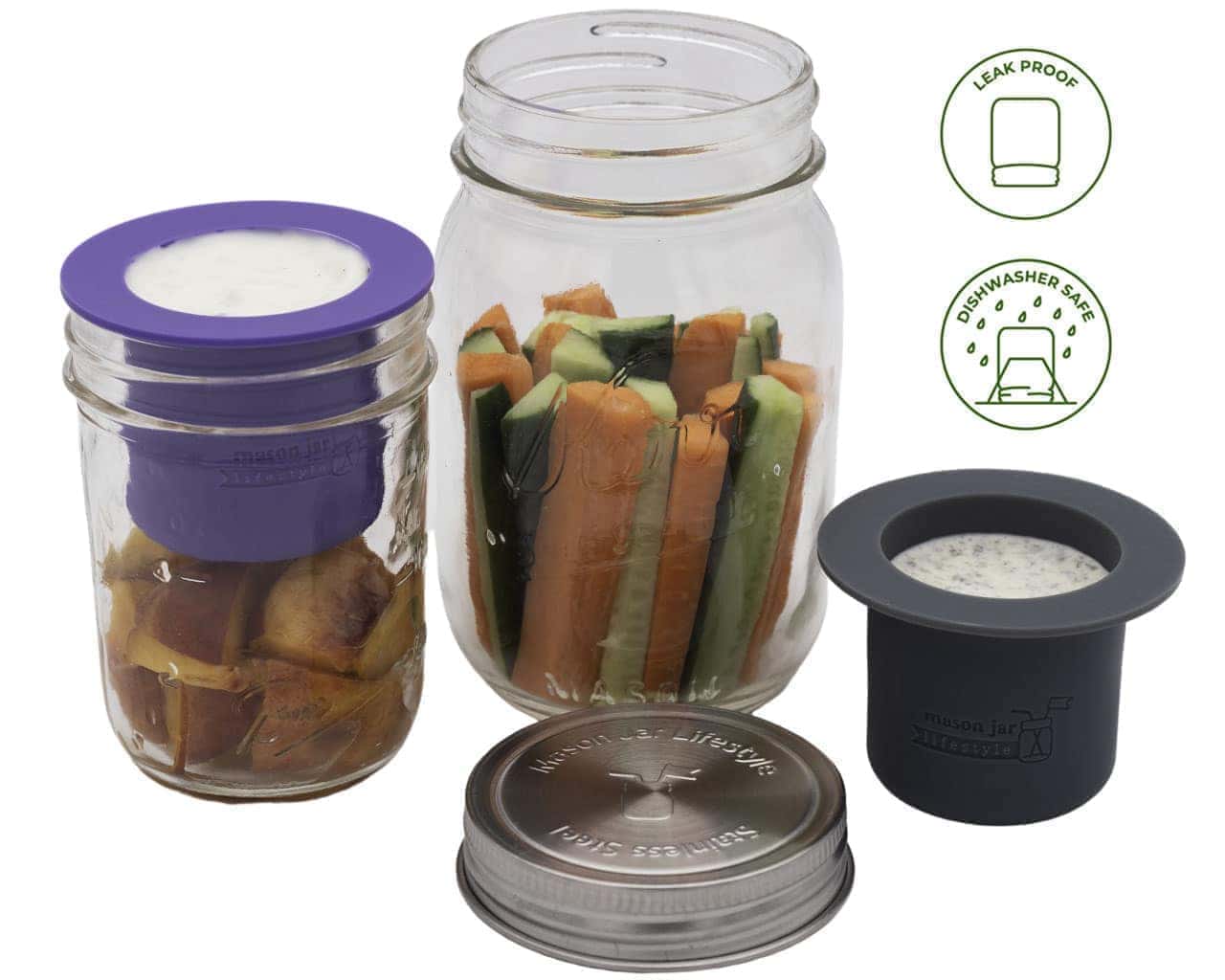 Salad and Snacks Starter Set for Mason Jars - Concordia Style Boutique