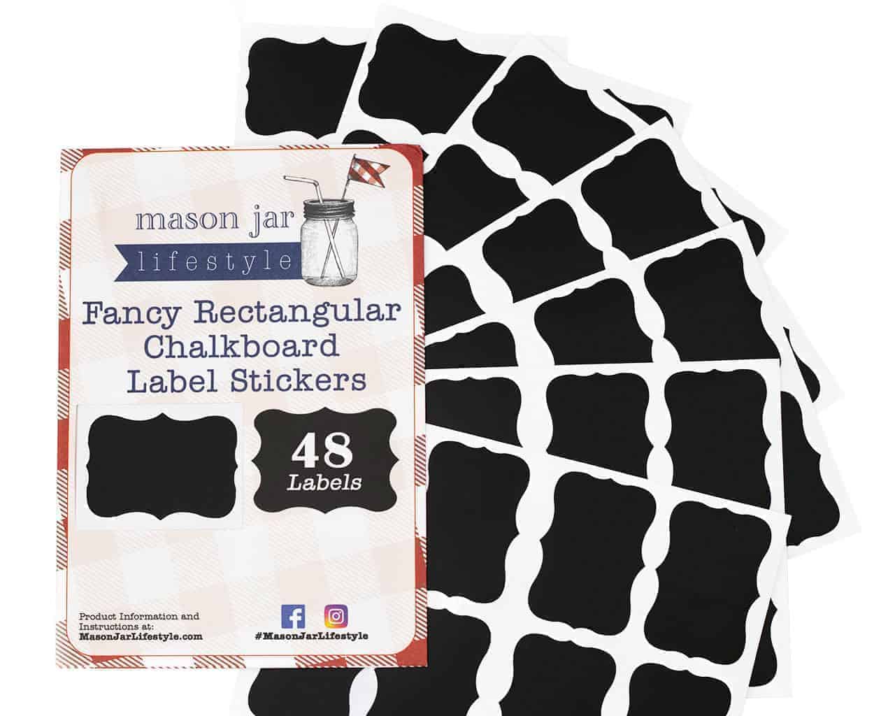 Vinyl Chalkboard Labels Stickers 48 Pack - Concordia Style Boutique