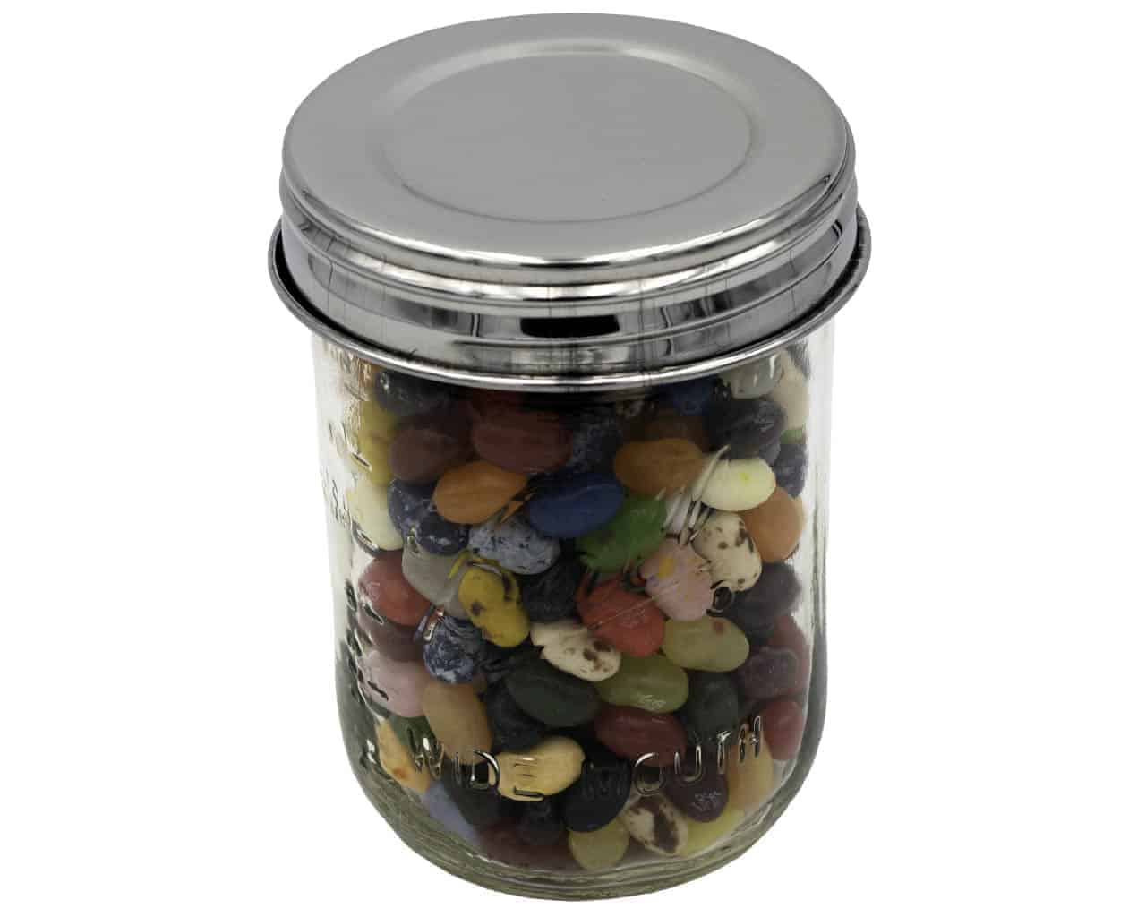 Polished Vintage Reproduction Stainless Steel Storage Lids for Mason Jars 5 Pack - Concordia Style Boutique
