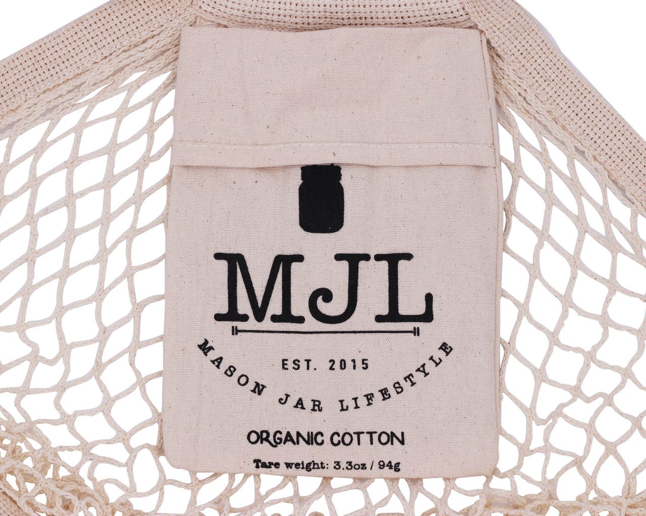 Organic Cotton String Tote Bag with Pocket - Concordia Style Boutique