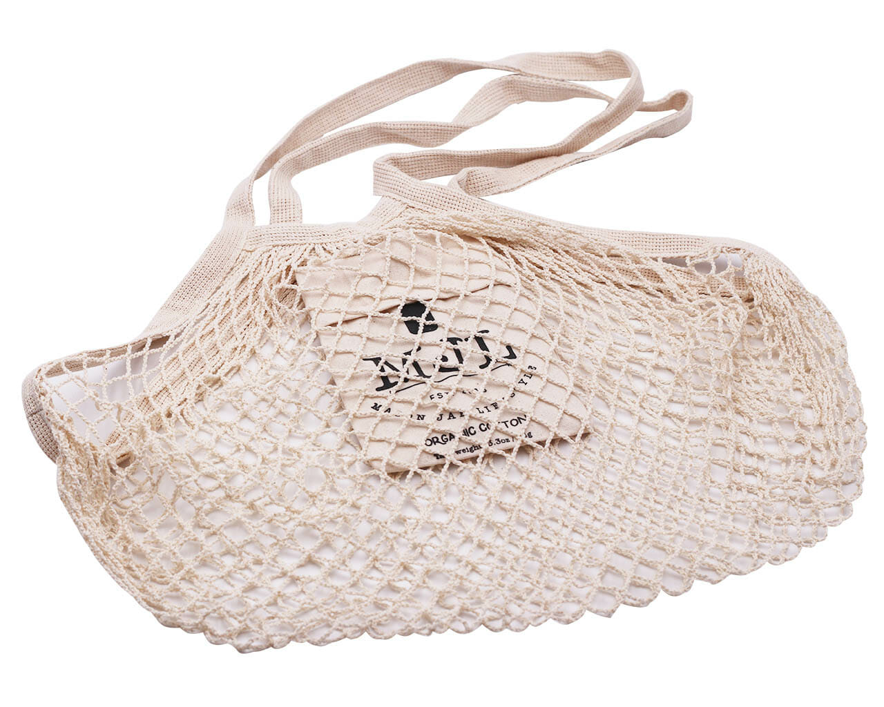 Organic Cotton String Tote Bag with Pocket - Concordia Style Boutique