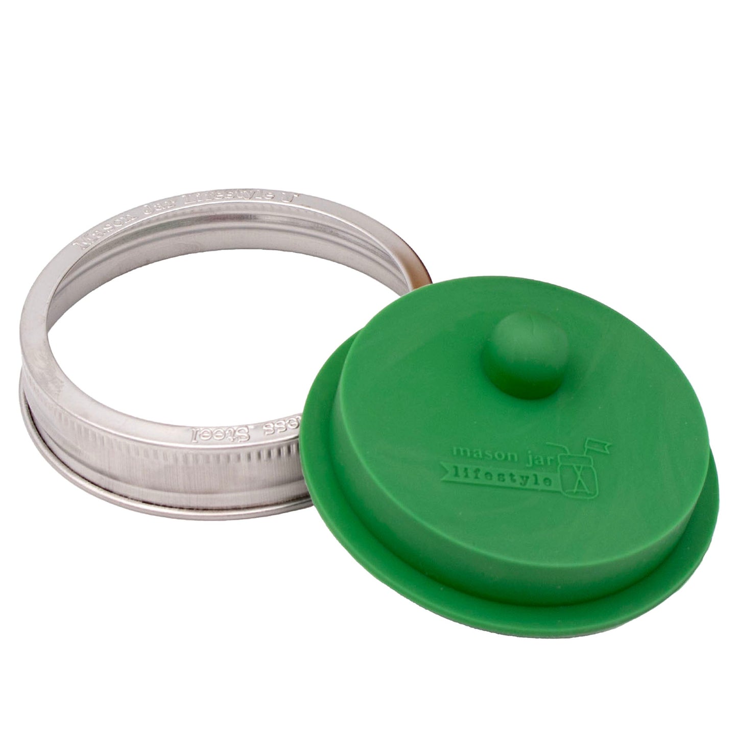 Silicone Fermentation Airlock Valve Lid With SS Band for Wide Mouth Mason Jars - Concordia Style Boutique
