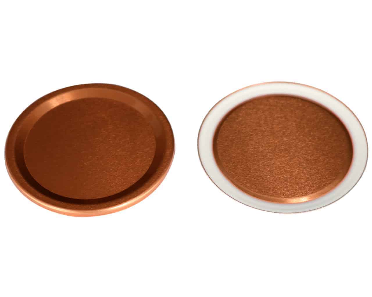 Copper Flat Storage Lid Inserts for Mason Jars - Concordia Style Boutique