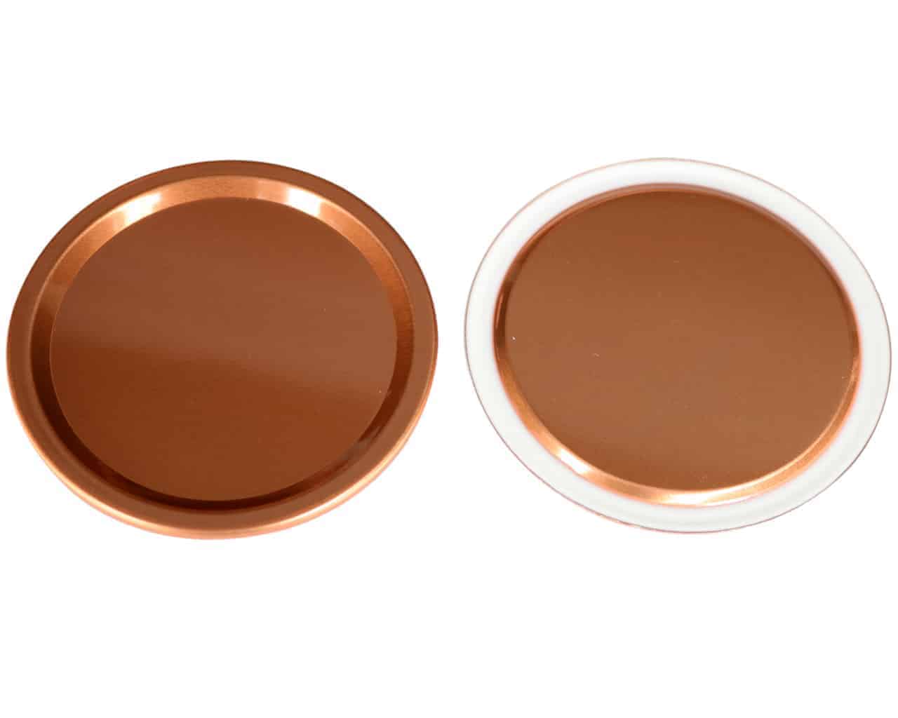 Copper Flat Storage Lid Inserts for Mason Jars - Concordia Style Boutique