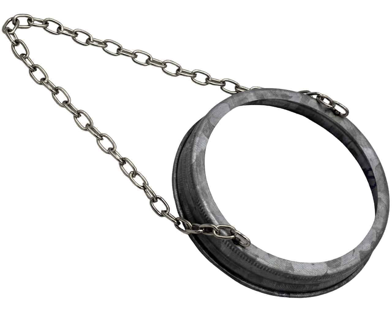 Galvanized Band with Chain Handle for Mason Jars 6 Pack - Concordia Style Boutique