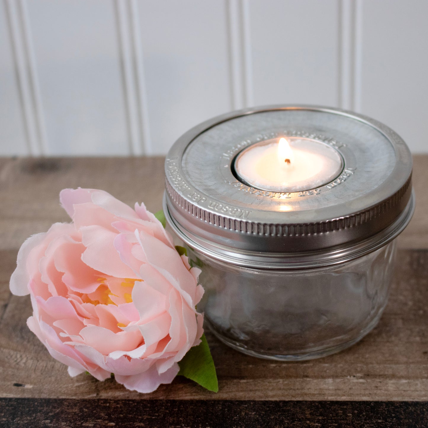 Tea Light Holder Metal Lid Insert for Mason Jars 6 Pack - Concordia Style Boutique