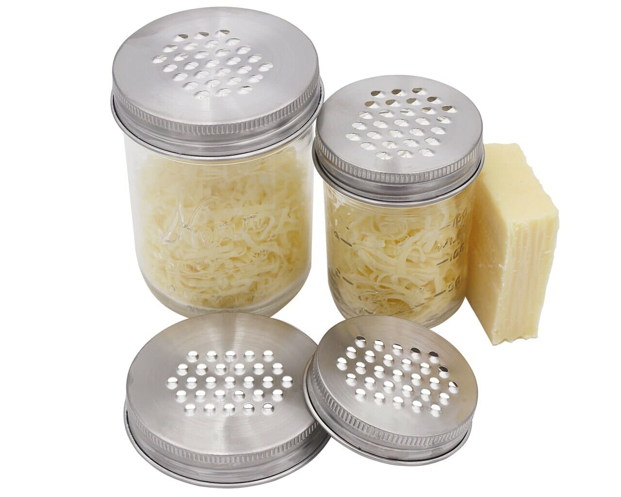 Grater / Shredder Stainless Steel Lid for Mason Jars - Concordia Style Boutique