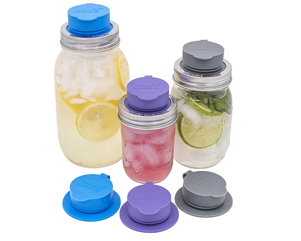 Silicone Chug Leak Resistant Lids for Regular Mouth Mason Jars - Concordia Style Boutique