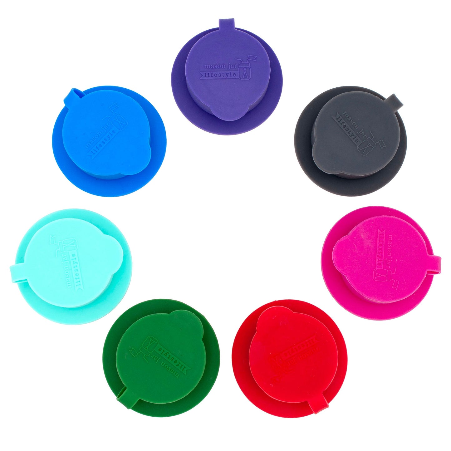 Silicone Chug Leak Resistant Lids for Regular Mouth Mason Jars - Concordia Style Boutique