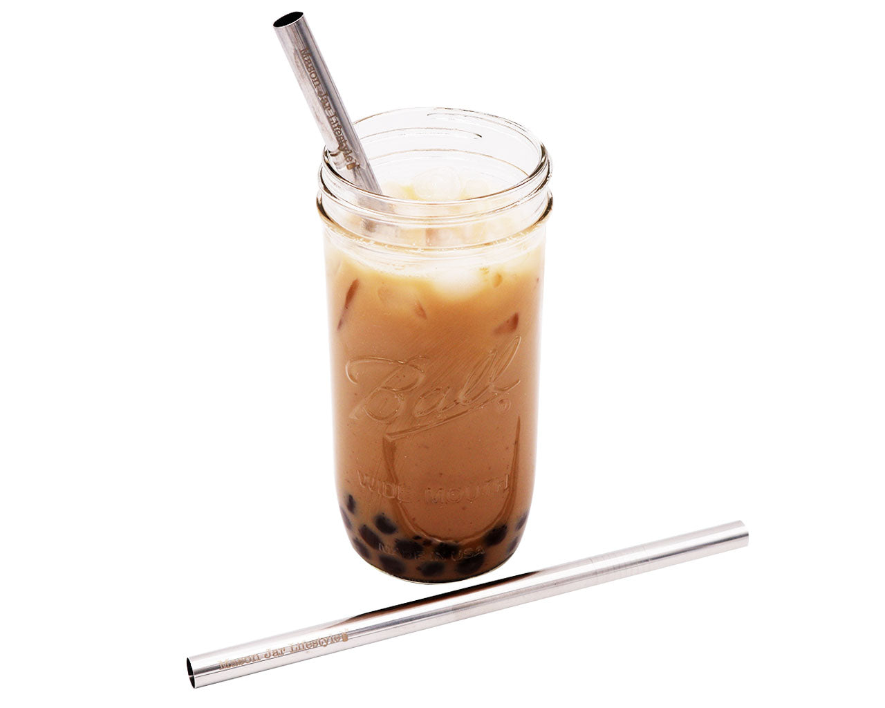 Individual Stainless Steel & Glass Straws for Mason Jars - Concordia Style Boutique