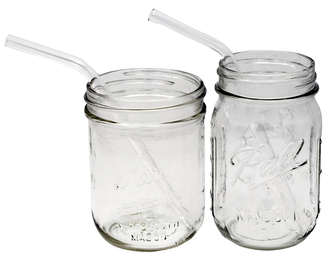 Individual Stainless Steel & Glass Straws for Mason Jars - Concordia Style Boutique