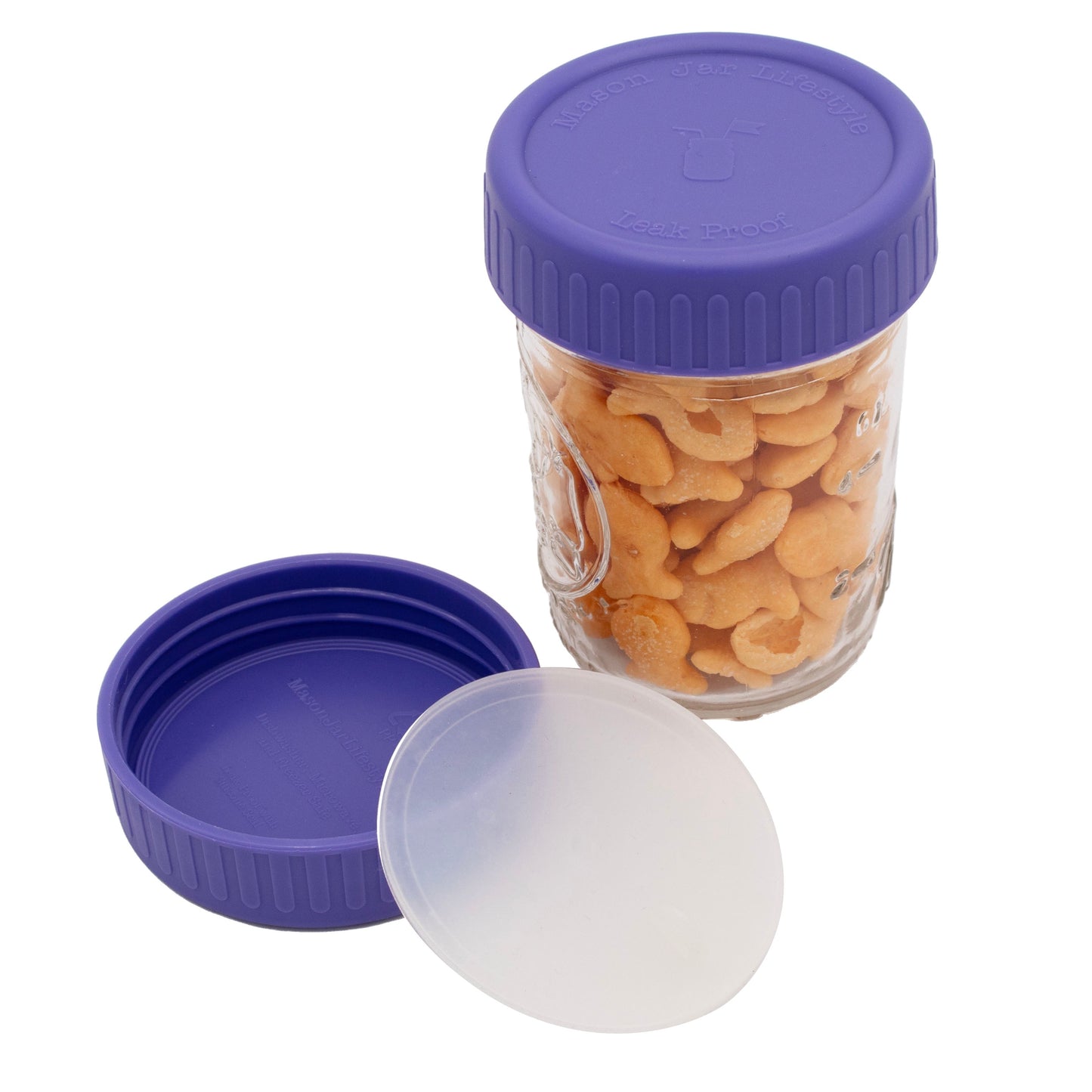 Leak Proof Plastic Storage Lids with Silicone Liners for Mason Jars - Concordia Style Boutique