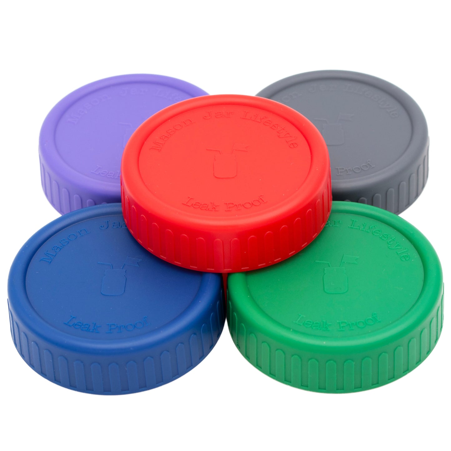 Leak Proof Plastic Storage Lids with Silicone Liners for Mason Jars - Concordia Style Boutique