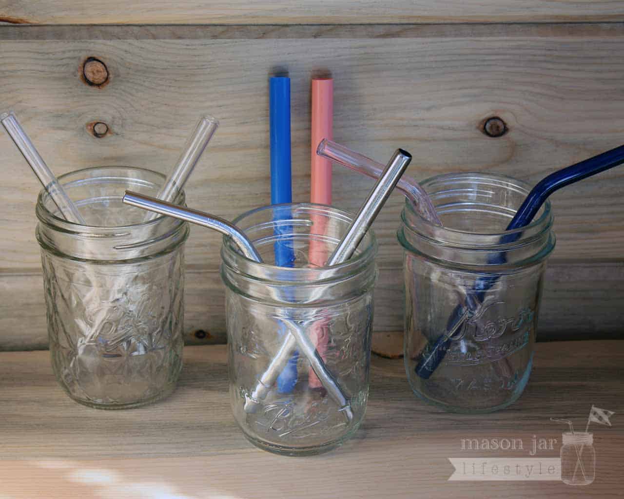 Short Thin Bent Stainless Steel Straw for Half Pint Mason Jars - Concordia Style Boutique