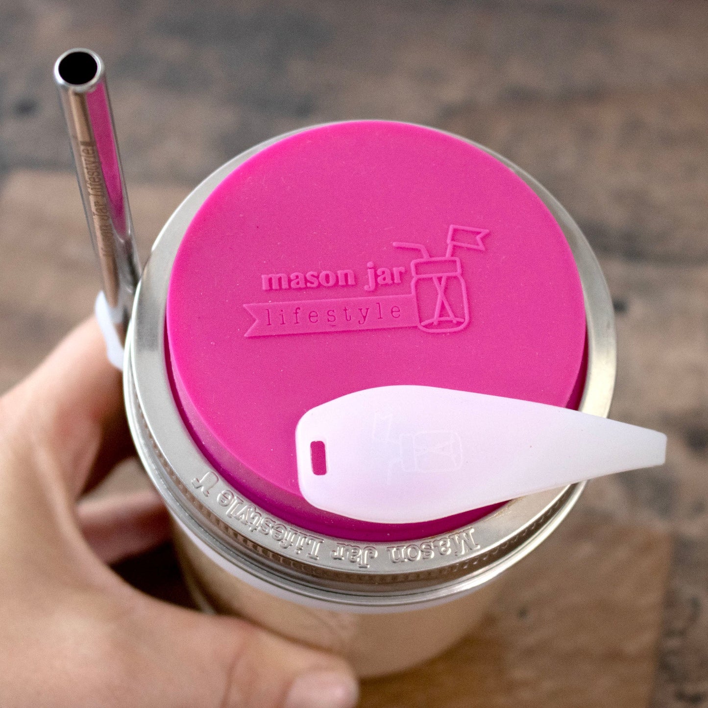 Leak Proof Silicone Plug / Stopper with Straw Strap for Straw Hole Lids - Concordia Style Boutique